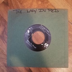 CHRIS De BURGH * 45 * The Lady In Red * 1986 * VG+ ORIGINAL on A&M Q